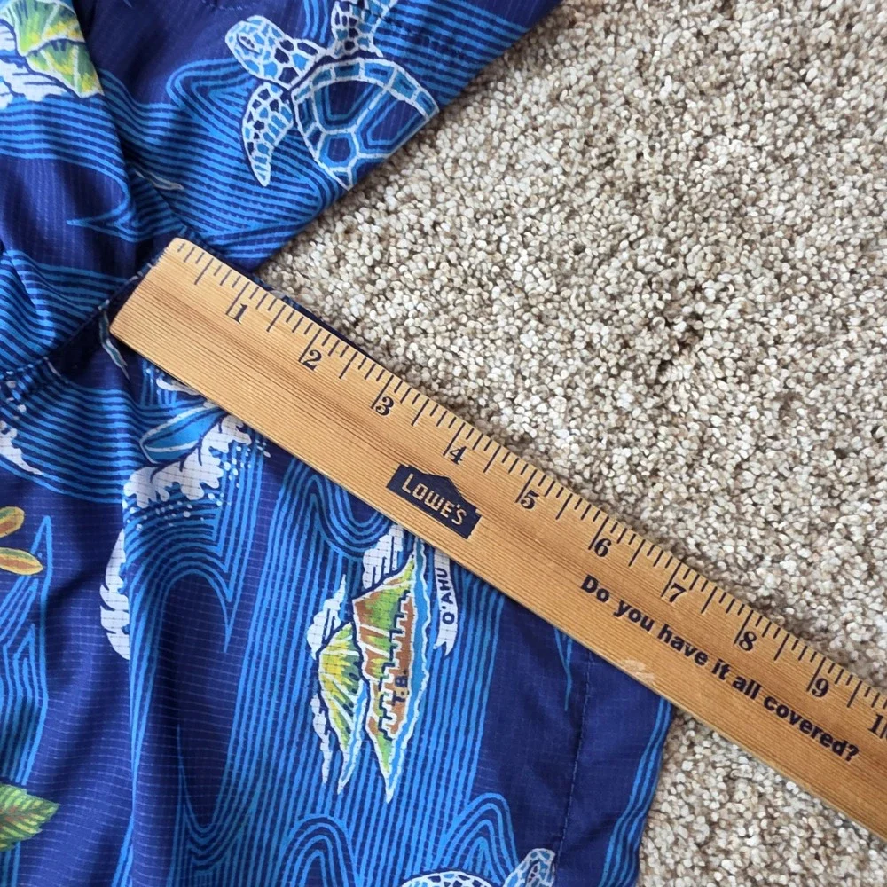 Tommy Bahama Swim Trunks Mens 3XLT Blue Hawaiian Island Map Tropical Surf Board